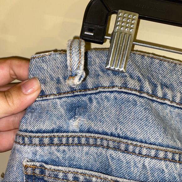 VINTAGE LEVIS destroyed high waisted jeans 33x34 - Picture 5 of 6